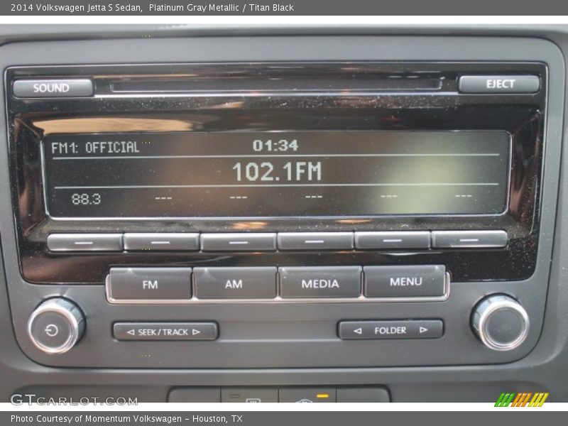 Platinum Gray Metallic / Titan Black 2014 Volkswagen Jetta S Sedan