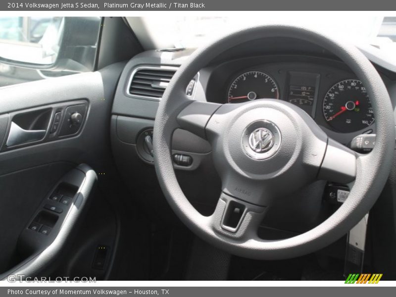 Platinum Gray Metallic / Titan Black 2014 Volkswagen Jetta S Sedan
