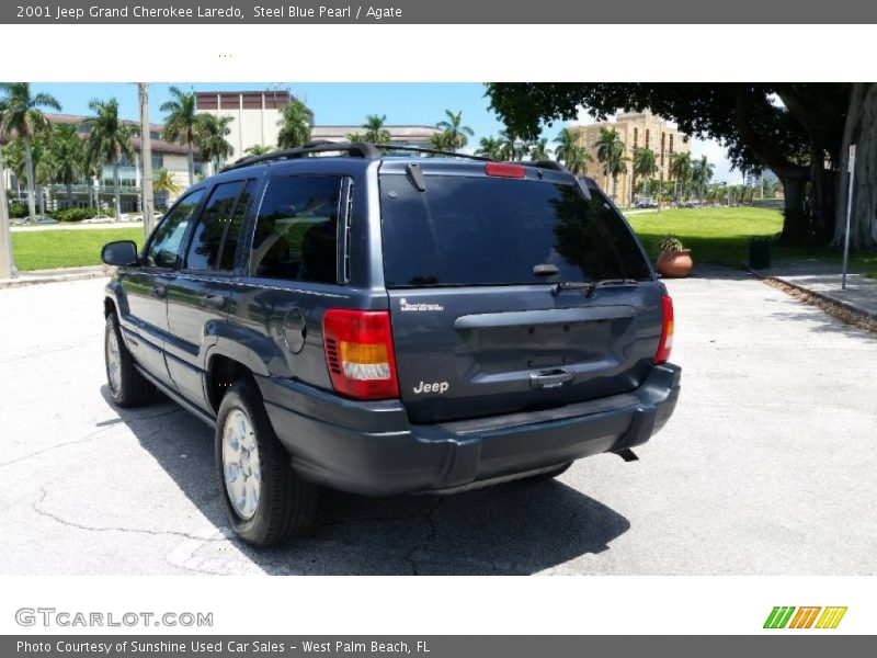 Steel Blue Pearl / Agate 2001 Jeep Grand Cherokee Laredo