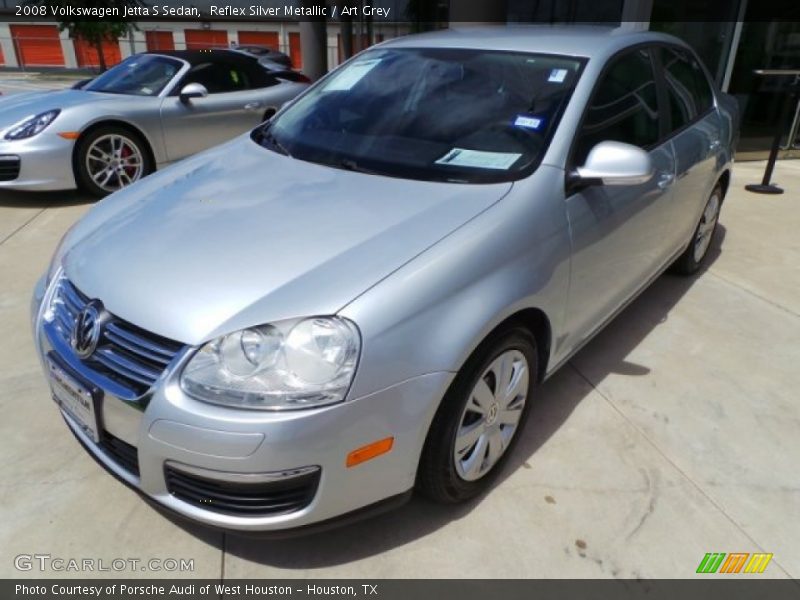 Reflex Silver Metallic / Art Grey 2008 Volkswagen Jetta S Sedan