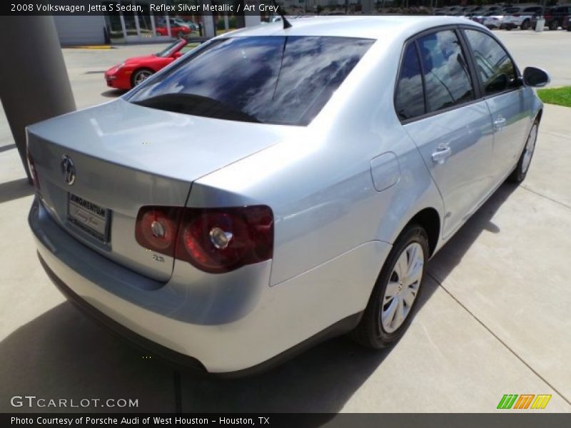 Reflex Silver Metallic / Art Grey 2008 Volkswagen Jetta S Sedan