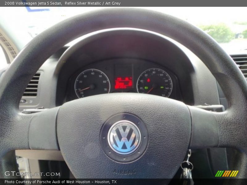 Reflex Silver Metallic / Art Grey 2008 Volkswagen Jetta S Sedan