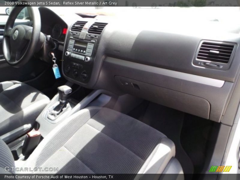 Reflex Silver Metallic / Art Grey 2008 Volkswagen Jetta S Sedan