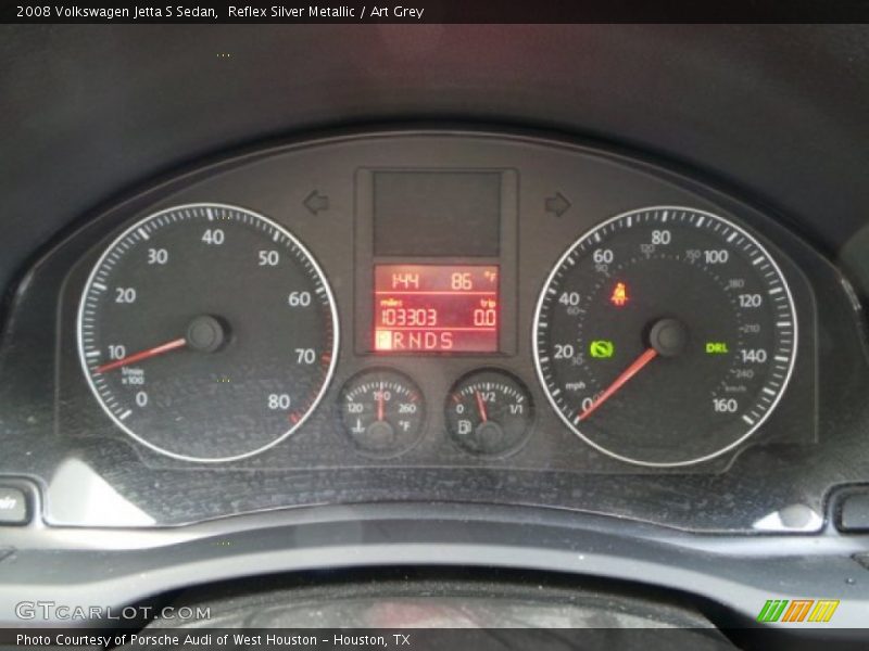 Reflex Silver Metallic / Art Grey 2008 Volkswagen Jetta S Sedan
