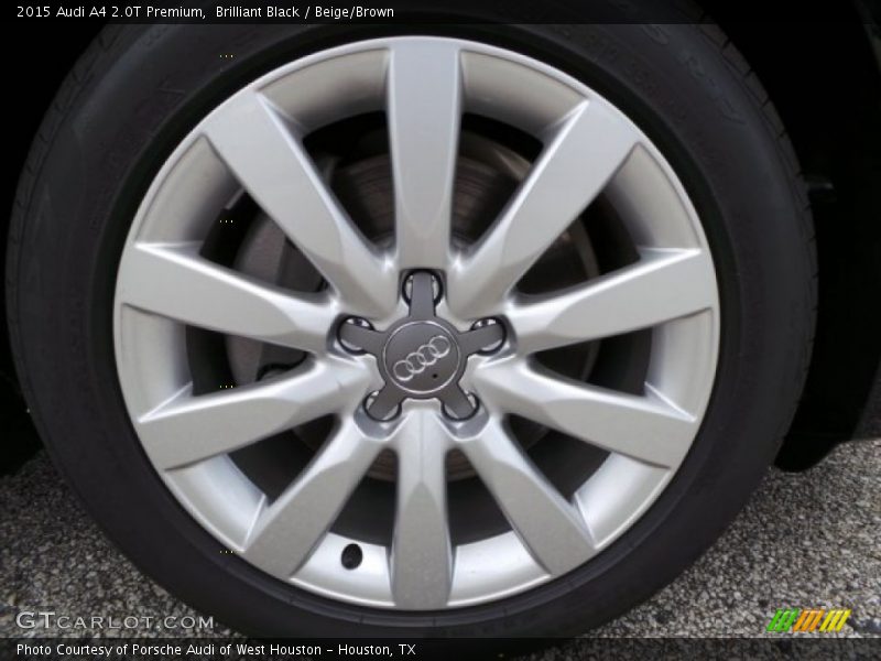 Brilliant Black / Beige/Brown 2015 Audi A4 2.0T Premium