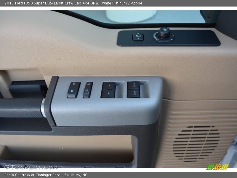 White Platinum / Adobe 2015 Ford F350 Super Duty Lariat Crew Cab 4x4 DRW