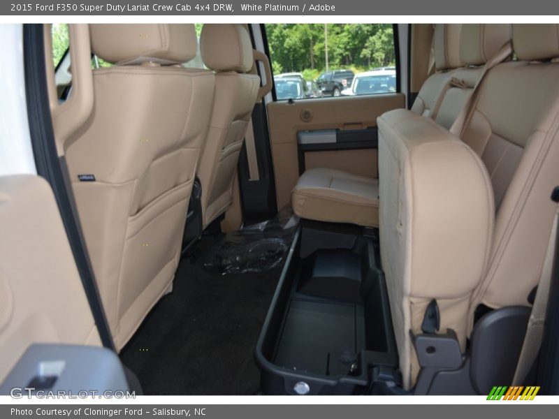 White Platinum / Adobe 2015 Ford F350 Super Duty Lariat Crew Cab 4x4 DRW