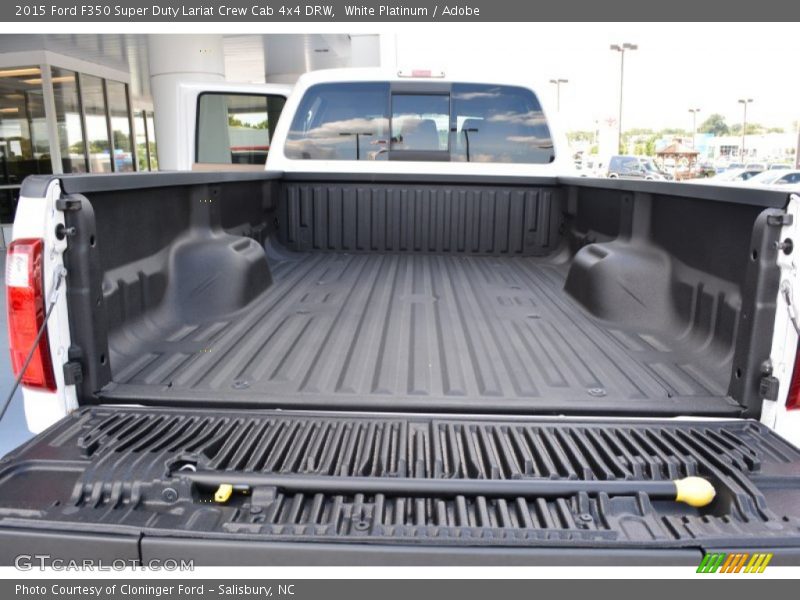 White Platinum / Adobe 2015 Ford F350 Super Duty Lariat Crew Cab 4x4 DRW