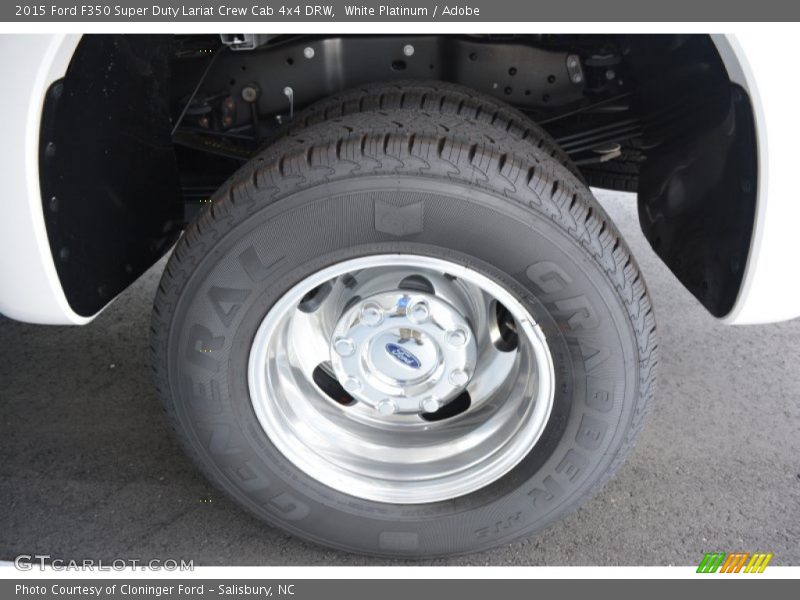 White Platinum / Adobe 2015 Ford F350 Super Duty Lariat Crew Cab 4x4 DRW