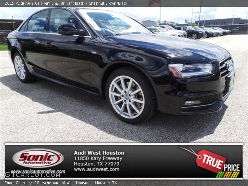 Brilliant Black / Chestnut Brown/Black 2015 Audi A4 2.0T Premium