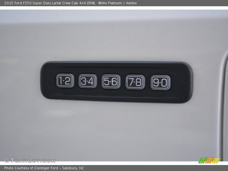 White Platinum / Adobe 2015 Ford F350 Super Duty Lariat Crew Cab 4x4 DRW