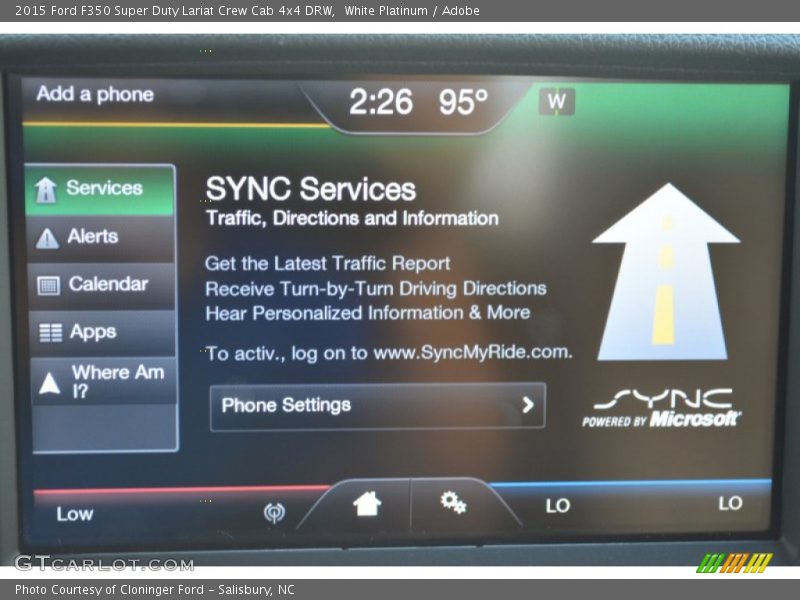 White Platinum / Adobe 2015 Ford F350 Super Duty Lariat Crew Cab 4x4 DRW