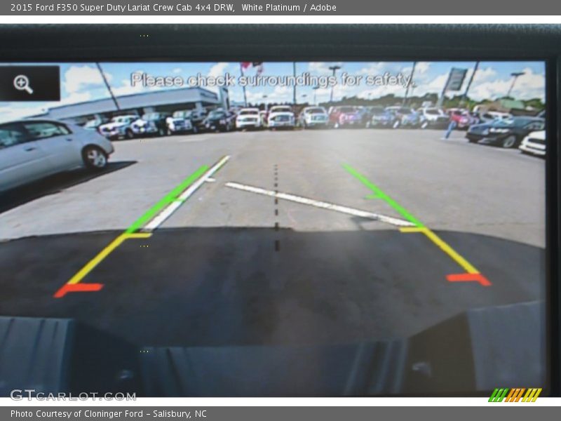 White Platinum / Adobe 2015 Ford F350 Super Duty Lariat Crew Cab 4x4 DRW