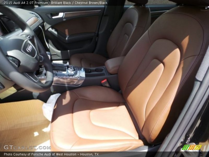 Brilliant Black / Chestnut Brown/Black 2015 Audi A4 2.0T Premium