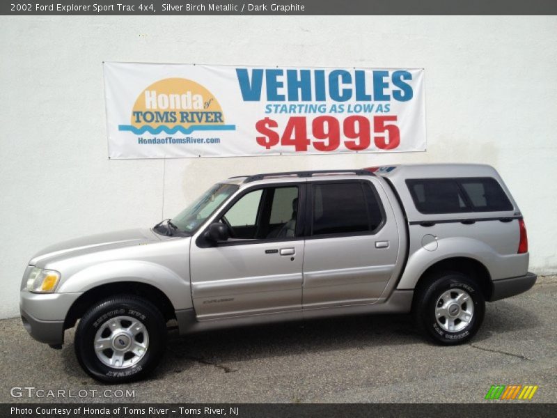 Silver Birch Metallic / Dark Graphite 2002 Ford Explorer Sport Trac 4x4