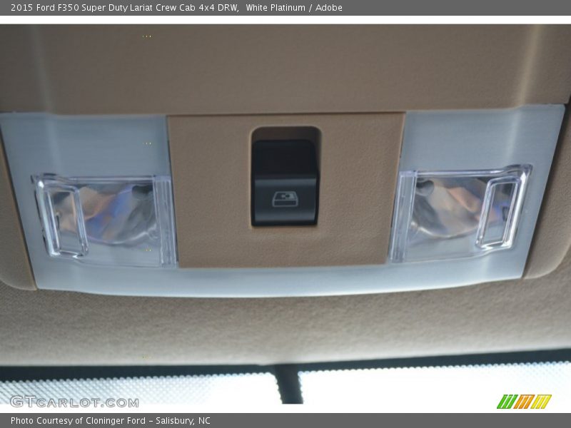 White Platinum / Adobe 2015 Ford F350 Super Duty Lariat Crew Cab 4x4 DRW