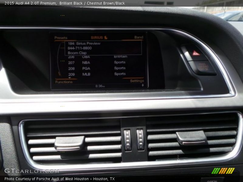 Brilliant Black / Chestnut Brown/Black 2015 Audi A4 2.0T Premium