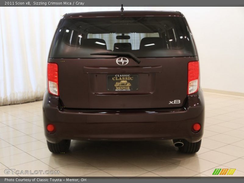 Sizzling Crimson Mica / Gray 2011 Scion xB
