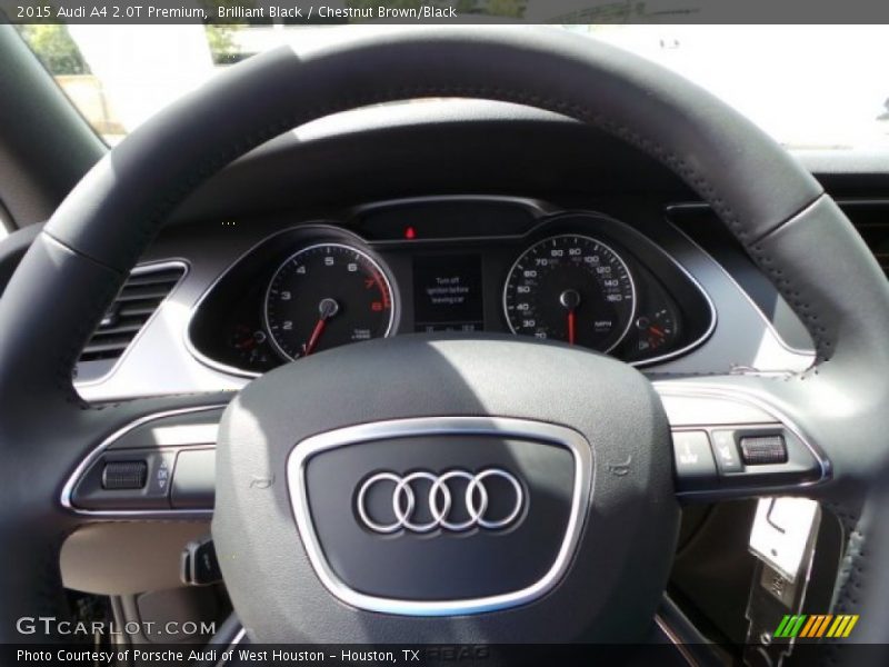 Brilliant Black / Chestnut Brown/Black 2015 Audi A4 2.0T Premium