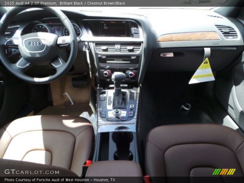 Brilliant Black / Chestnut Brown/Black 2015 Audi A4 2.0T Premium