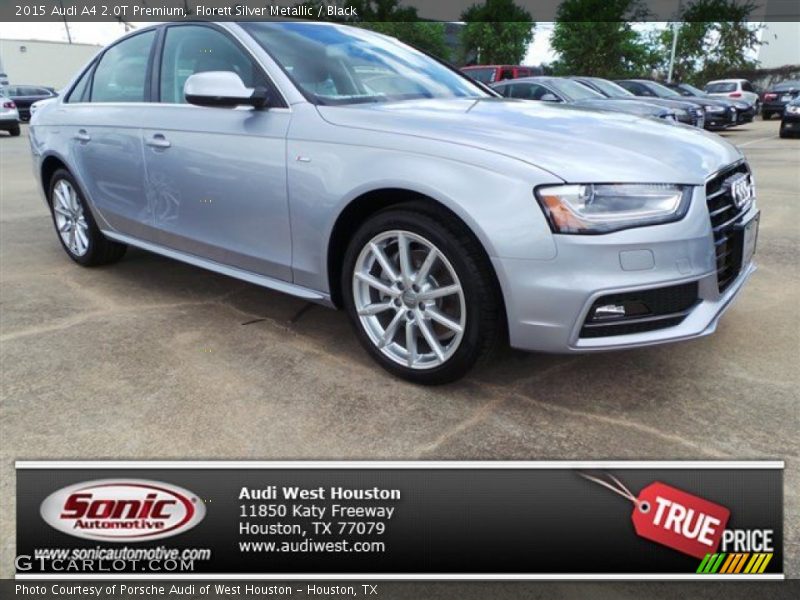 Florett Silver Metallic / Black 2015 Audi A4 2.0T Premium