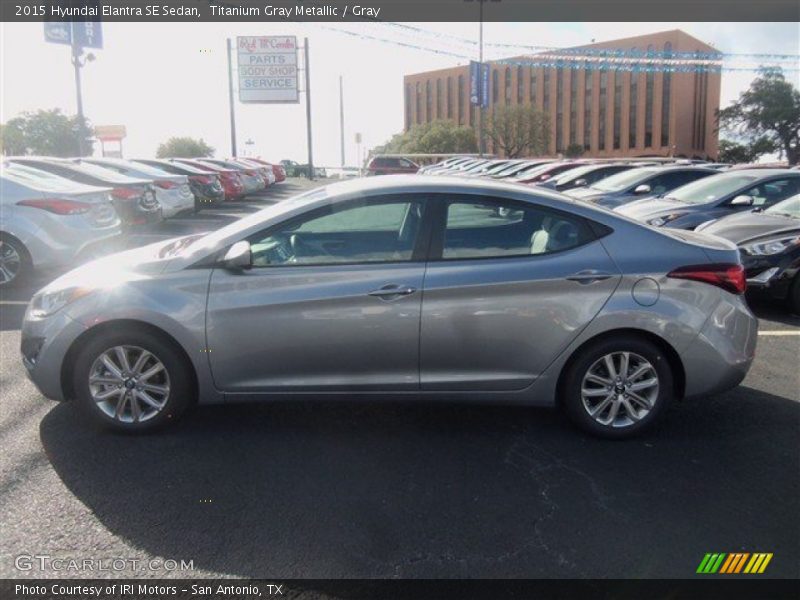 Titanium Gray Metallic / Gray 2015 Hyundai Elantra SE Sedan