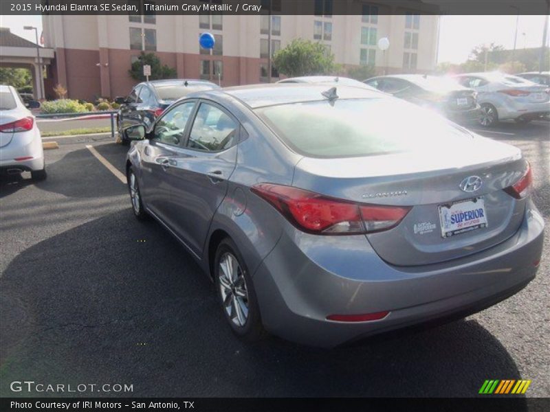 Titanium Gray Metallic / Gray 2015 Hyundai Elantra SE Sedan
