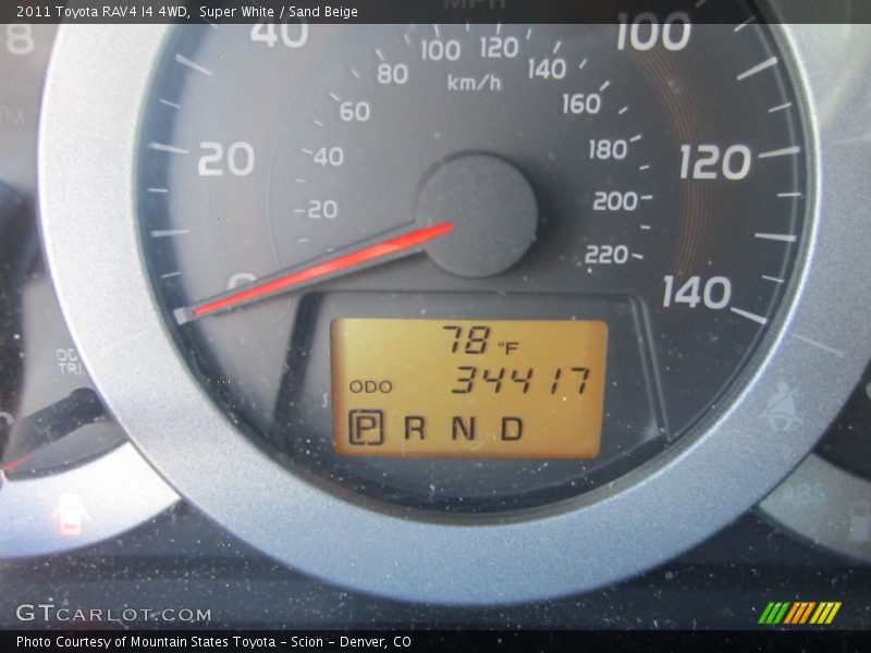 Super White / Sand Beige 2011 Toyota RAV4 I4 4WD