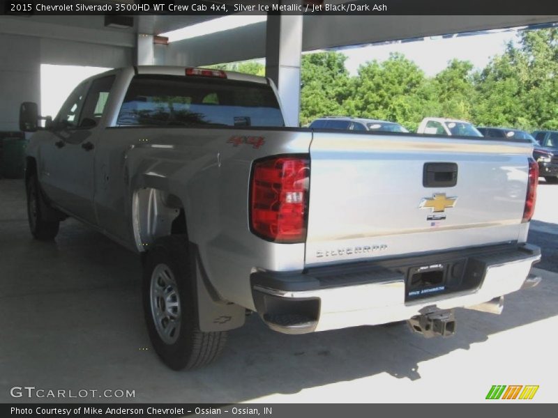 Silver Ice Metallic / Jet Black/Dark Ash 2015 Chevrolet Silverado 3500HD WT Crew Cab 4x4