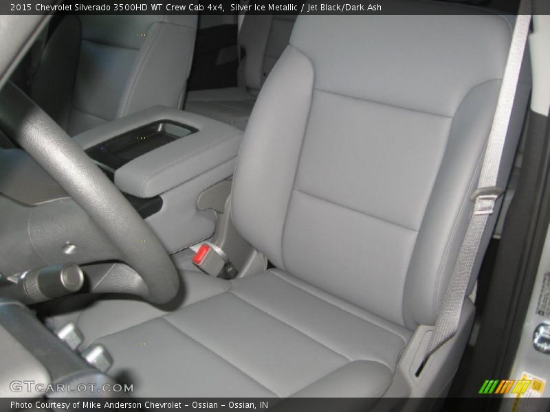 Silver Ice Metallic / Jet Black/Dark Ash 2015 Chevrolet Silverado 3500HD WT Crew Cab 4x4