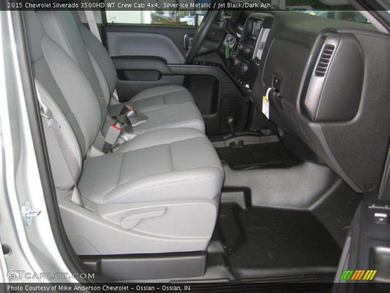 Silver Ice Metallic / Jet Black/Dark Ash 2015 Chevrolet Silverado 3500HD WT Crew Cab 4x4