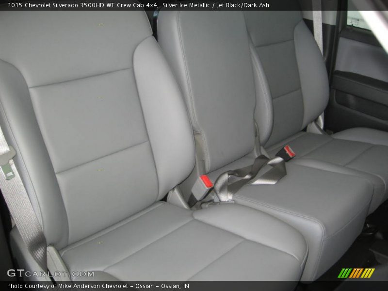 Silver Ice Metallic / Jet Black/Dark Ash 2015 Chevrolet Silverado 3500HD WT Crew Cab 4x4