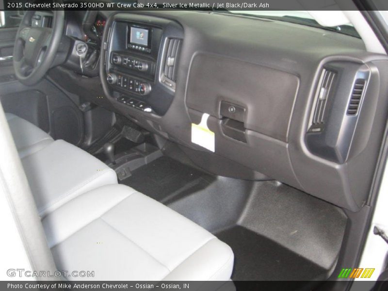 Silver Ice Metallic / Jet Black/Dark Ash 2015 Chevrolet Silverado 3500HD WT Crew Cab 4x4