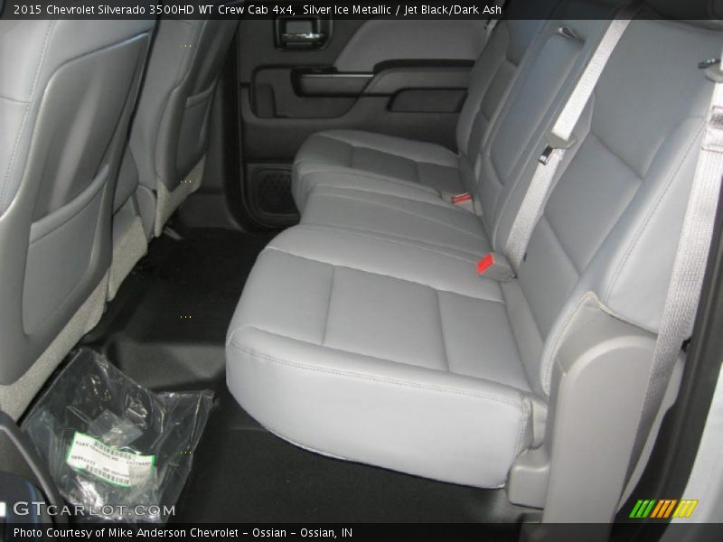 Silver Ice Metallic / Jet Black/Dark Ash 2015 Chevrolet Silverado 3500HD WT Crew Cab 4x4