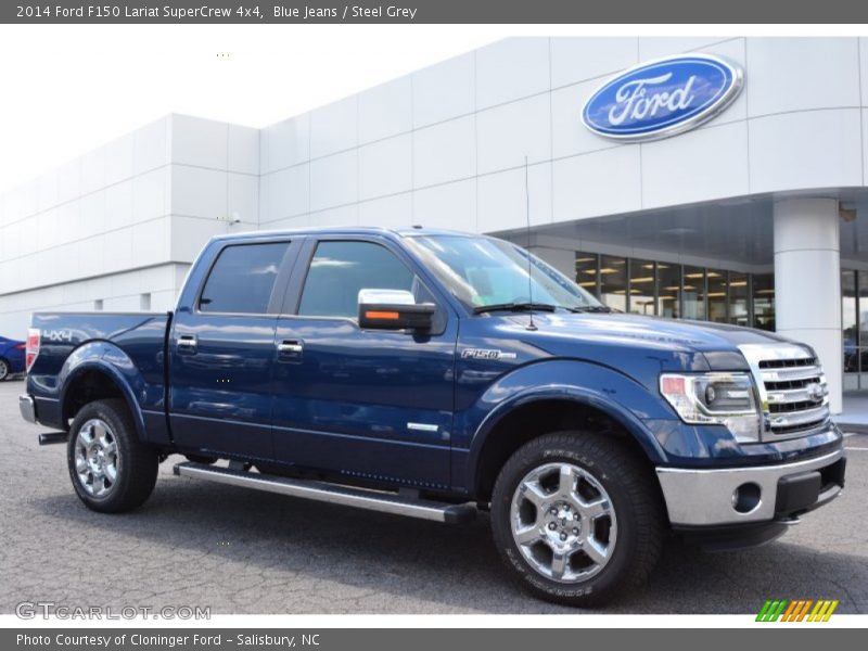 Blue Jeans / Steel Grey 2014 Ford F150 Lariat SuperCrew 4x4