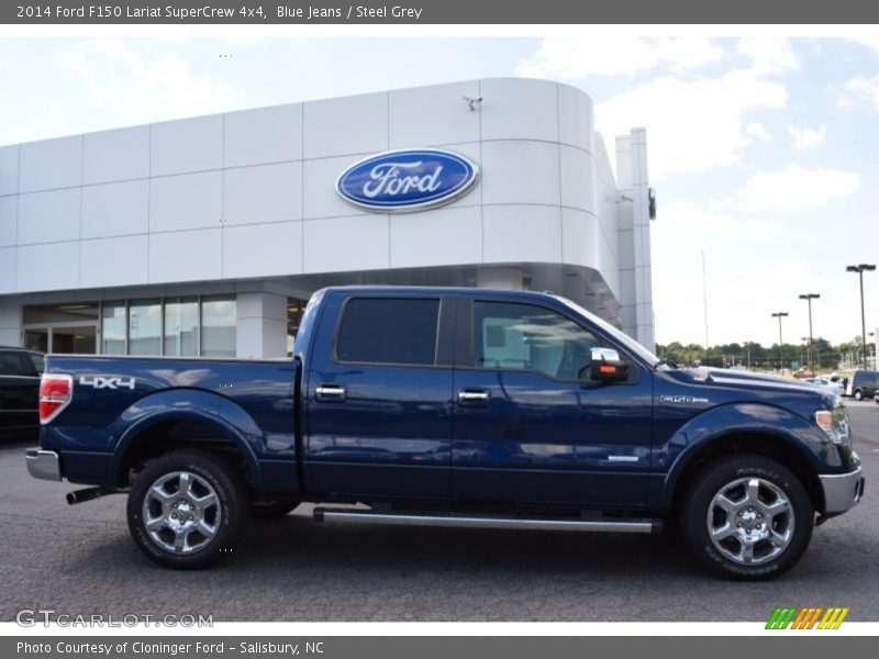 Blue Jeans / Steel Grey 2014 Ford F150 Lariat SuperCrew 4x4