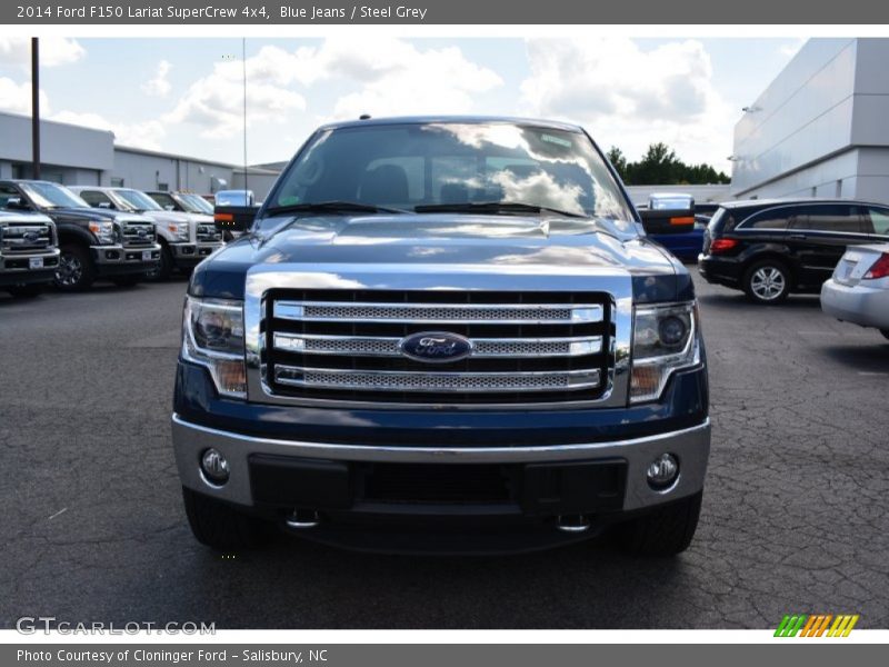 Blue Jeans / Steel Grey 2014 Ford F150 Lariat SuperCrew 4x4