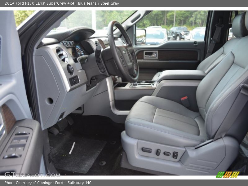 Blue Jeans / Steel Grey 2014 Ford F150 Lariat SuperCrew 4x4