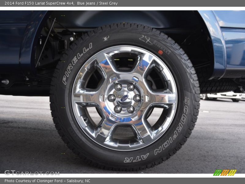 Blue Jeans / Steel Grey 2014 Ford F150 Lariat SuperCrew 4x4