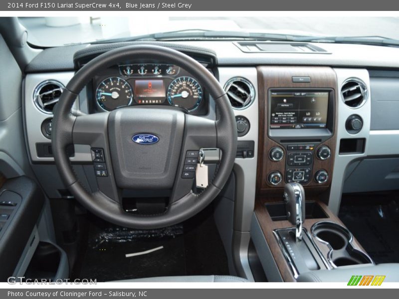 Blue Jeans / Steel Grey 2014 Ford F150 Lariat SuperCrew 4x4