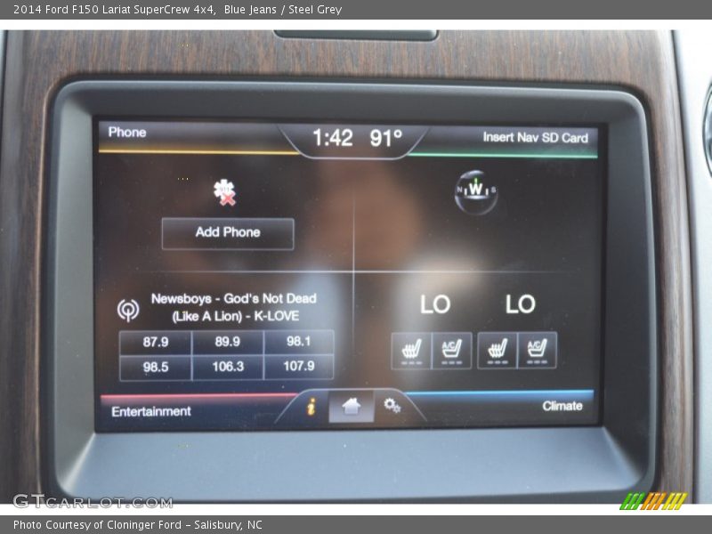 Blue Jeans / Steel Grey 2014 Ford F150 Lariat SuperCrew 4x4