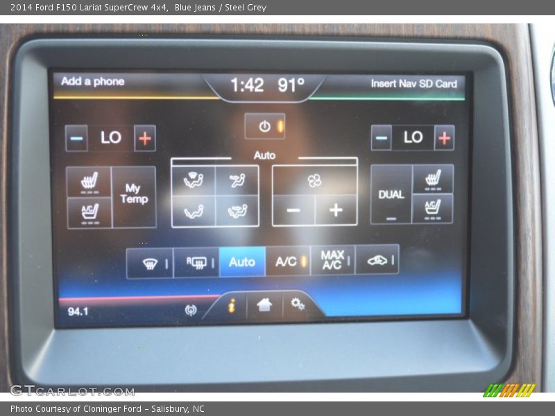 Blue Jeans / Steel Grey 2014 Ford F150 Lariat SuperCrew 4x4