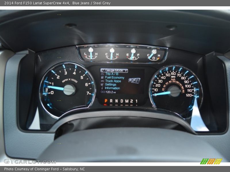 Blue Jeans / Steel Grey 2014 Ford F150 Lariat SuperCrew 4x4