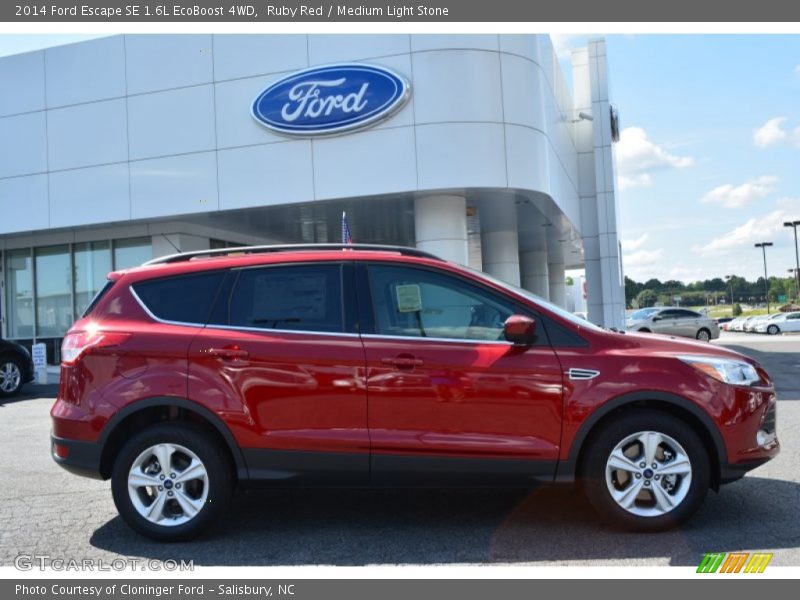 Ruby Red / Medium Light Stone 2014 Ford Escape SE 1.6L EcoBoost 4WD