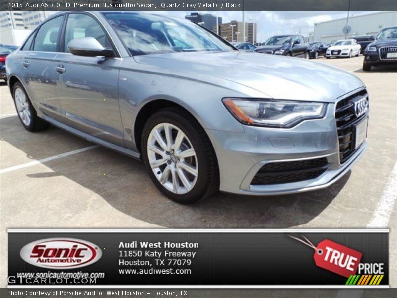 Quartz Gray Metallic / Black 2015 Audi A6 3.0 TDI Premium Plus quattro Sedan