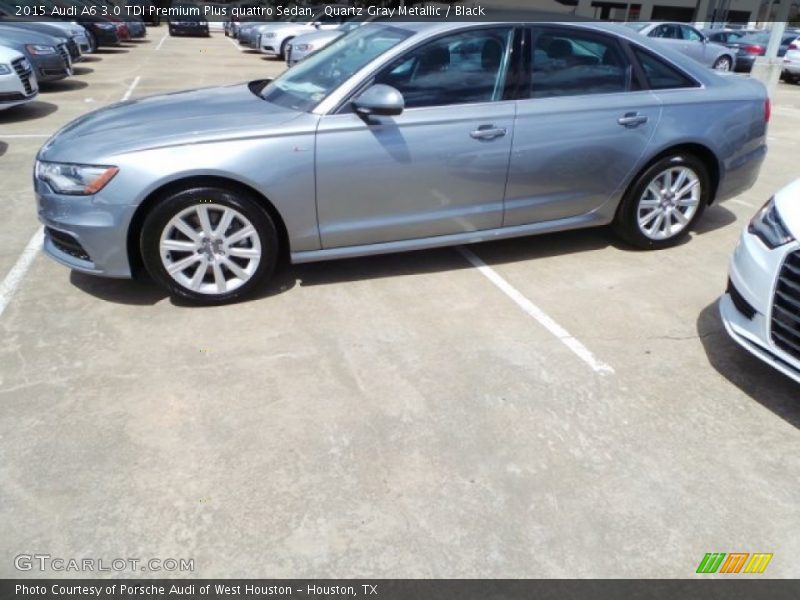 Quartz Gray Metallic / Black 2015 Audi A6 3.0 TDI Premium Plus quattro Sedan