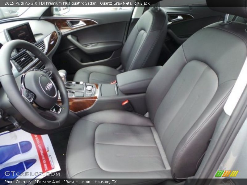 Quartz Gray Metallic / Black 2015 Audi A6 3.0 TDI Premium Plus quattro Sedan