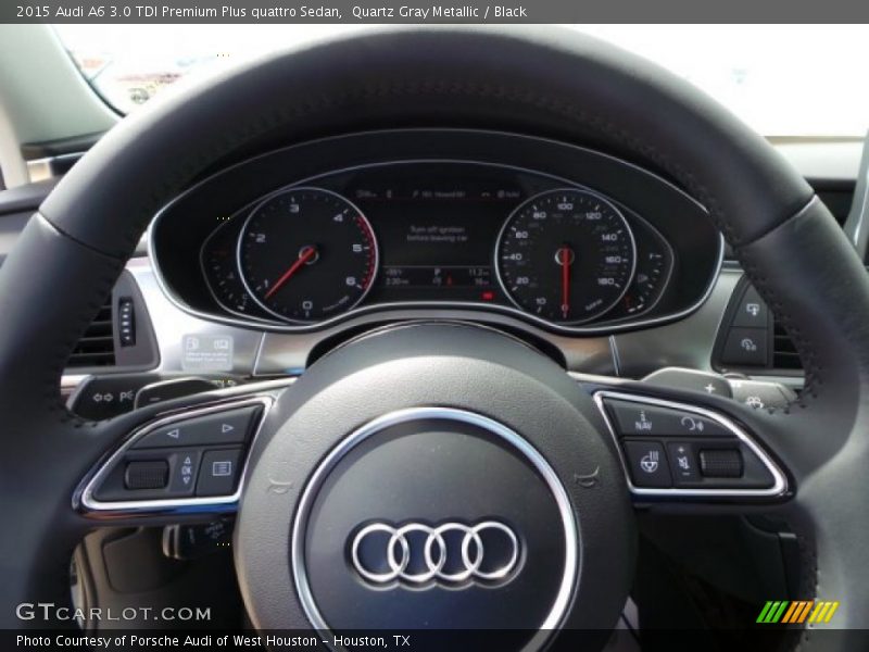 Quartz Gray Metallic / Black 2015 Audi A6 3.0 TDI Premium Plus quattro Sedan