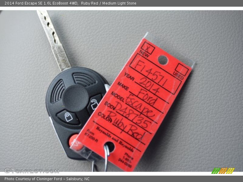 Ruby Red / Medium Light Stone 2014 Ford Escape SE 1.6L EcoBoost 4WD