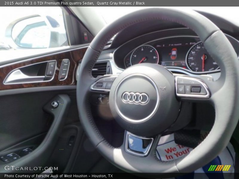Quartz Gray Metallic / Black 2015 Audi A6 3.0 TDI Premium Plus quattro Sedan